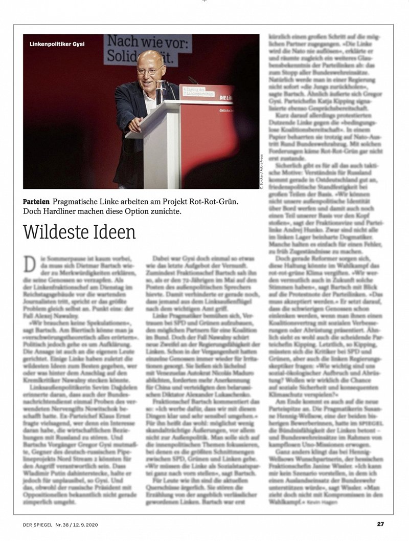 Der Spiegel 12.09.2020